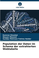 Population der Daten im Schema der extrahierten Webtabelle (German Edition) 6207667549 Book Cover