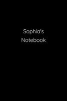 Sophia's Notebook: Notebook / Journal / Diary - 6 x 9 inches (15,24 x 22,86 cm), 150 pages. 1692266470 Book Cover
