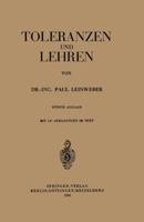 Toleranzen Und Lehren 3540013342 Book Cover