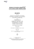 Preparing for transition: implementation of the National Security Personnel System B083XVDQ8X Book Cover