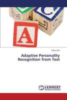Adaptive Personality Recognition from Text 365935404X Book Cover