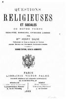 Questions Religieuses Et Sociales, de Notre Temps Verites, Erreurs, Opinions Libres 1523211474 Book Cover