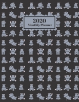 2020 Monthly Planner: Cute Cartoon Hippopotamus Zoo Animal Design Cover 1 Year Planner Appointment Calendar Organizer And Journal For Writing 1711781215 Book Cover