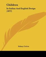 Children: In Italian And English Design 127086761X Book Cover