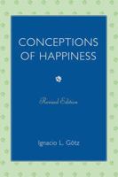 Conceptions of Happiness 0761849955 Book Cover