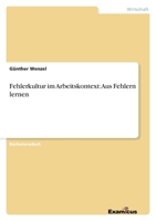 Fehlerkultur im Arbeitskontext: Aus Fehlern lernen (German Edition) 3656982856 Book Cover