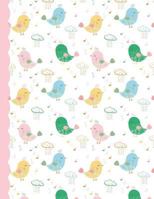 Dual Notebook Graph And Lined Pages - Birds: Cute Extra Large Alternating Pages Journal, Graphing Paper On One Side and College Ruled Lined Paper On ... Side 8.5 x 11 inches 75 Sheets/150 Pages 172224111X Book Cover