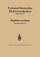 Mitgliederverzeichnis 3642981607 Book Cover