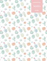 Cornell System Notes 110 Pages: Cactus Notebook for Professionals and Students, Teachers and Writers Succulent Llama Pattern 1691099546 Book Cover