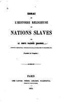 Essai Sur l'Histoire Religieuse Des Nations Slaves 1274595320 Book Cover