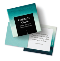 ThoughtFulls: Embrace Calm: 30 Pop-Open Cards with Messages Inside 1966077599 Book Cover
