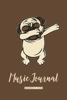 Music Journal : Manuscript Paper , Blank Music Sheets , Blank Staff Paper, Musicians Notebook with Beautiful Themed Dog Cover for Kids , Boys ,Girls ,Teens ... 1656944790 Book Cover