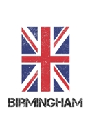 Birmingham: Blank Birmingham Union Jack Flag Travel Journal Diary Notebook for Birmingham and England (6x9, 120 pages) 1713381648 Book Cover