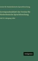 Korrespondenzblatt des Vereins für Niederdeutsche Sprachforschung: Heft IX Jahrgang 1884 3563911665 Book Cover