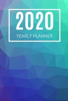 2020 Planner: Gradient: Yearly Planner (6 x 9 inches, weekly spreads, 136 pages) 1698546475 Book Cover