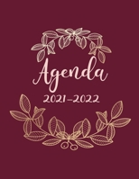 Agenda 2021/2022: Planificador ANUAL 2021 2022 grande con horas /semana vista - español |roja | 13 meses | Planificadora diaria y mensual ,calendario B094GQN627 Book Cover