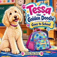 Tessa the Golden Doodle Goes to School: Smarty Paws Series, 8.5 X 8.5 Paperback 31 Pages, A Wonderful Puppy Dog Storybook for Bedtime Reading, Golden Doodle Dog Book B0F9T2414Z Book Cover