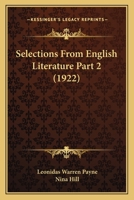 Selections From English Literature Part 2 1120964768 Book Cover