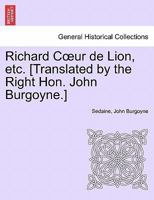 Richard Coeur de Lion 1241183627 Book Cover