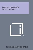 MEANING OF INTELLIENCE 1163169250 Book Cover