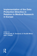 Implementation of the Data Protection Directive in Relation to Medical Research in Europe 1138356069 Book Cover
