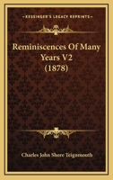 Reminiscences Of Many Years V2 1166196402 Book Cover