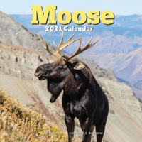 Moose Calendar 2021: Men Women Lover Gifts B08LNLCL5X Book Cover