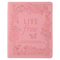 Live Free Pink Faux Leather Devotional 0638000440 Book Cover