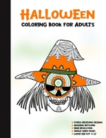 Halloween Coloring Book for Adults: 50 Halloween Illustrations Printed On One Side, Safe For Markers | Fun Craft Activity Gift | Stress Relieving Designs (Spooky House) 1696291046 Book Cover