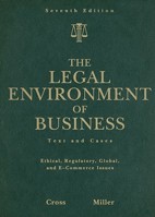 The Legal Environment of Business: Text and Cases -- Ethical, Regulatory, Global, and E-Commerce Issues 0324590008 Book Cover
