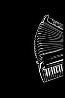 Accordion: Dot Grid Notebook (6"x 9" inch size = nearly DIN A5 - 120 Pages) - perfect as music book or song writing book, suitable gift for Accordion musicians! 1082419079 Book Cover