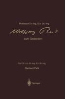 Professor Dr.-Ing. E.H. Dr.-Ing. Wolfgang Beitz Zum Gedenken: Sein Wirken Und Schaffen 3662406829 Book Cover