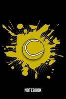 Notebook: Tennis Notebook Blank Line Journal Lined with Lines 6x9 120 Pages Checklist Record Book Take Notes Tennis Player Sports Planner Paper Christmas Gift for Tennis Lover Gifts 1708072640 Book Cover