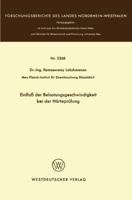 Einfluss Der Belastungsgeschwindigkeit Bei Der Harteprufung 3531023683 Book Cover