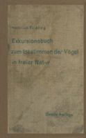 Exkursionsbuch Zum Bestimmen Der Vogel in Freier Natur Nach Ihrem Lebensraum Geordnet. Fur Laien Und Fachleute 3642897150 Book Cover