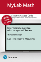 Mylab Math with Pearson Etext -- Standalone Access Card -- For Intermediate Algebra 013489684X Book Cover