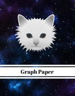 Graph Paper White Kitty In Galaxy 1727255933 Book Cover