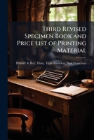 Third revised specimen book and price list of printing material 1178009998 Book Cover