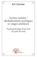 Lettres semées: déchaînements poétiques et orages intérieurs: Psychopathologie d'une âme en quête de mots (French Edition) 2812136618 Book Cover