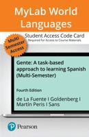 Mylab Spanish with Pearson Etext -- Access Card -- For Gente: A Task-Based Approach to Learning Spanish (Multi-Semester) 0135307619 Book Cover