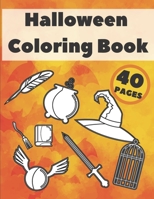 Halloween Coloring Book: Pumpkins, Ghosts and Many More. B08NQHB5W7 Book Cover