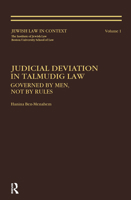 Judicial Deviation in Talmudic Law 3718605090 Book Cover