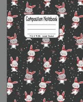 Composition Notebook: 7.5x9.25 Wide Ruled | Christmas Bunny with Gifts 1679851411 Book Cover