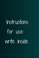 Instructions for use: write inside: Basic notebook 1673453333 Book Cover