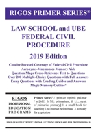 Primer Series Law School and UBE Federal Civil Procedure Primer (Rigos Primer Series) (Volume 12) 1973808803 Book Cover