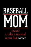 Baseball Mom Notebook: Graph Paper Notebook with 120 pages 6x9 perfect as math book, sketchbook, workbook and diary Funny Gift for Baseball Fans and Coaches 1677234091 Book Cover
