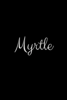 Myrtle: notebook with the name on the cover, elegant, discreet, official notebook for notes 1657447146 Book Cover