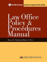 Law Office Policy & Procedures Manual 1616320303 Book Cover