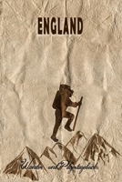 England - Wander und Pilgertagebuch: Geschenk zum Ausfüllen von Wanderungen, Klettertouren und Hüttentouren. Zum Eintragen von Datum, Ort, einkleben ... oder nach der Wanderung (German Edition) 1697155227 Book Cover