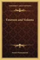 Emerson and Vedanta 1162569778 Book Cover
